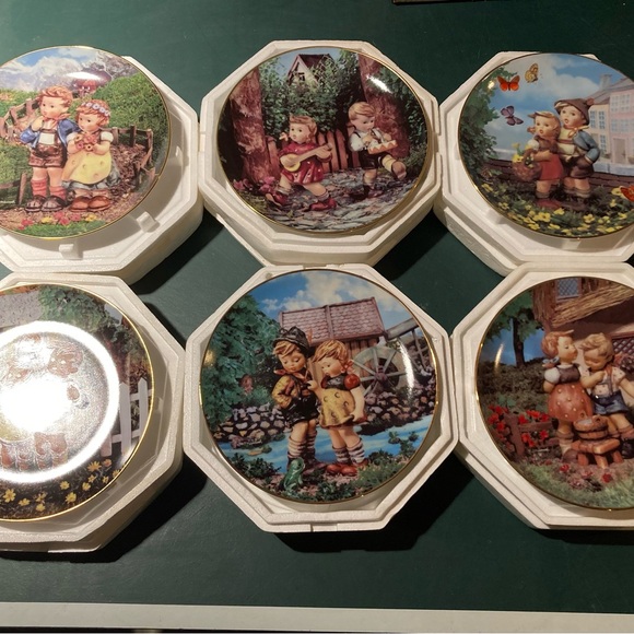 Collector plates by MJ Hummel, the little companions, collection set of 6 plates - Picture 2 of 2